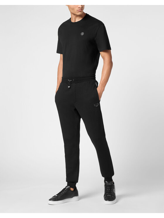 PHILIPP PLEIN PHILIPP PLEIN Jogger nohavice 9575 Čierna Jogger Fit