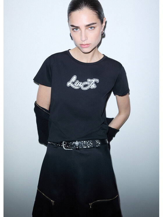 Liu Jo Liu Jo T-shirt TF6283JS923W9415 Nero Regular Fit