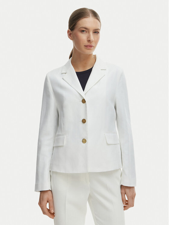 Tommy Hilfiger Tommy Hilfiger Sakoi WW0WW49335 Bijela Slim Fit