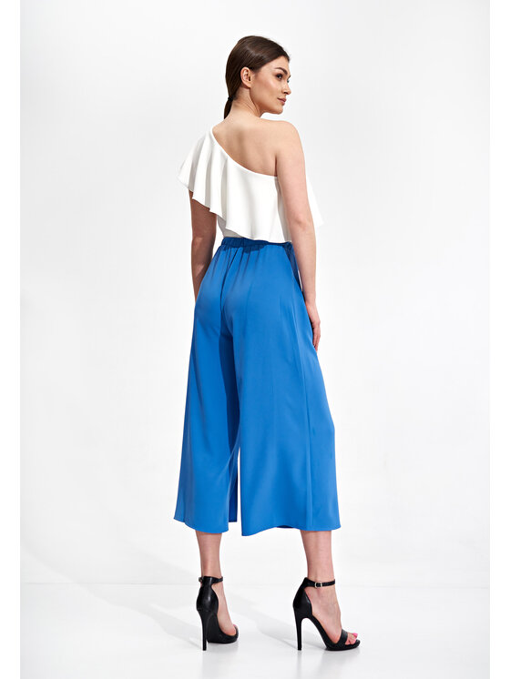 FIGL FIGL Dámske nohavice M860 Modrá Regular Fit