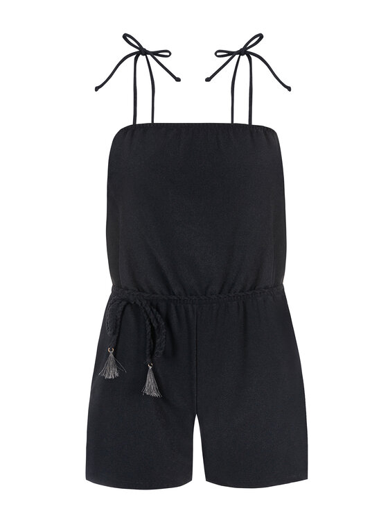 Miss Lou Miss Lou Jumpsuit O-BE1-CZ Nero Regular Fit