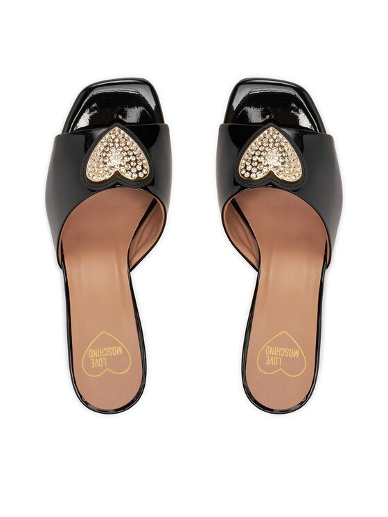 LOVE MOSCHINO LOVE MOSCHINO Şlapi JA28045G0IIH0000 Negru