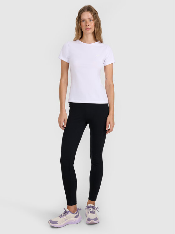 4F 4F T-shirt NOS Bianco Slim Fit