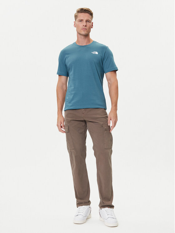 The North Face The North Face T-Shirt Redbox NF0A87NV Niebieski Regular Fit