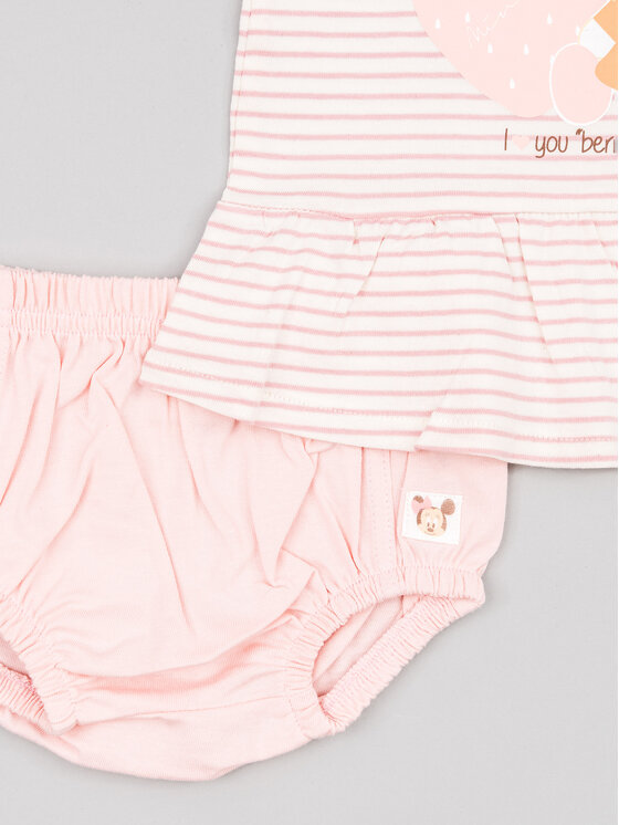 Zippy Zippy Súprava Tričko a šortky Myszka Minnie ZNGAP0602 23008 Ružová Regular Fit