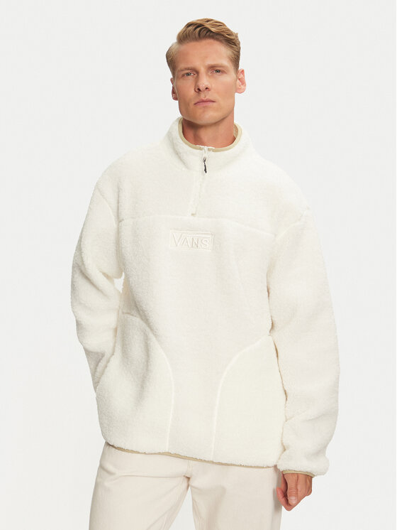Vans Veste polaire VN000HPF Ecru Regular Fit Modivo