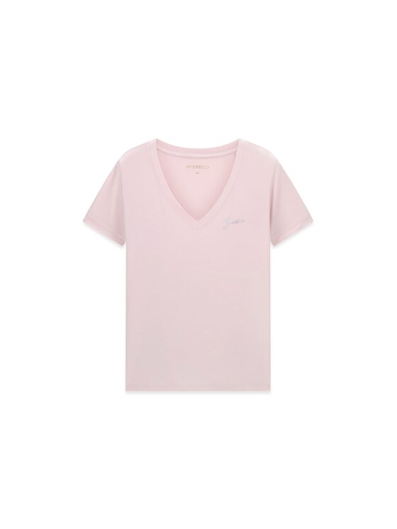 Guess Guess T-Shirt 183552 Fialová Classic Fit