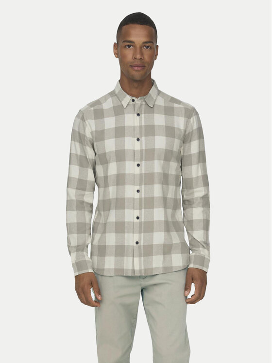 Only & Sons Only & Sons Cămașă Gudmund 22007112 Bej Slim Fit