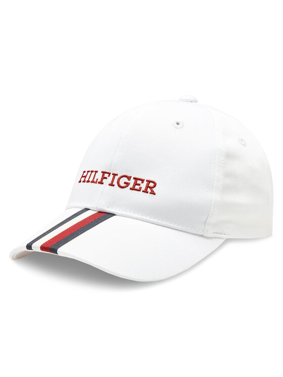 Tommy Hilfiger Cepure ar nagu AU0AU01738 Balts