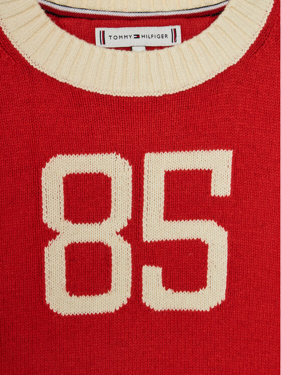 Tommy Hilfiger Tommy Hilfiger Maglione 85 Varsity Sweater KG0KG07770 Rosso Regular Fit