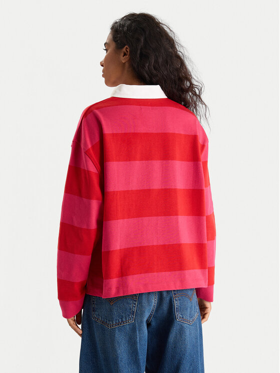 Mustang Mustang Polo Anna 1016773 Rosso Relaxed Fit