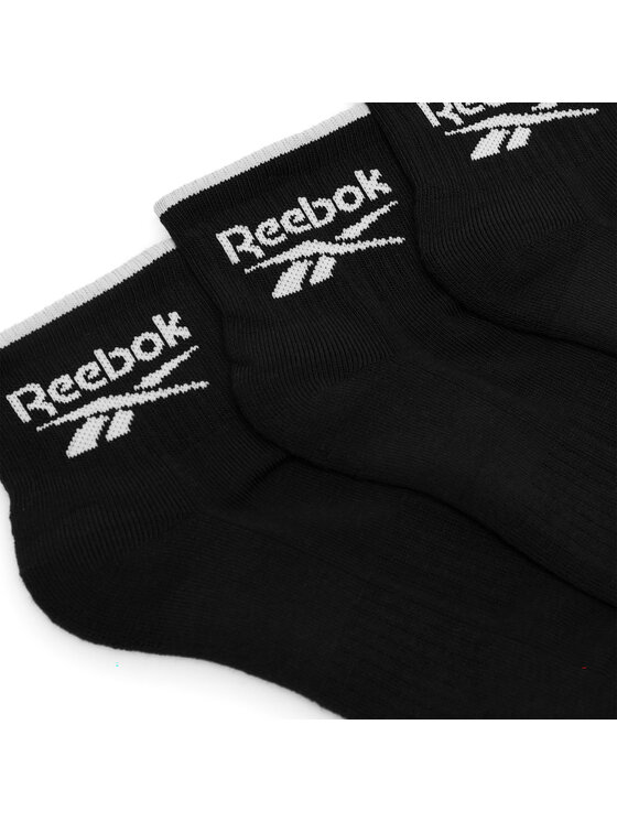 Reebok Reebok Набір з 3 пар низьких шкарпеток unisex R0362-SS24 (3-pack) Чорний