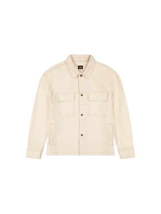 Lee Lee Kurtka przejściowa JACQUARD JKT Biały Regular Fit