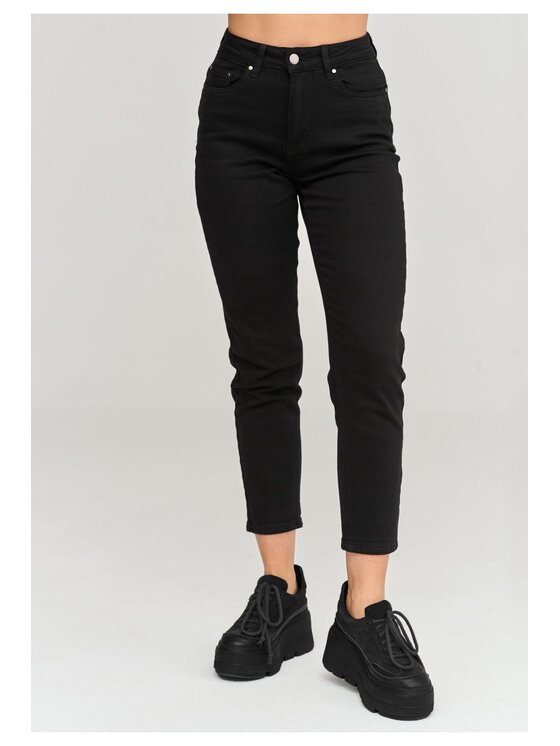 Makadamia Makadamia Jeansy C104 Czarny Fitted Fit