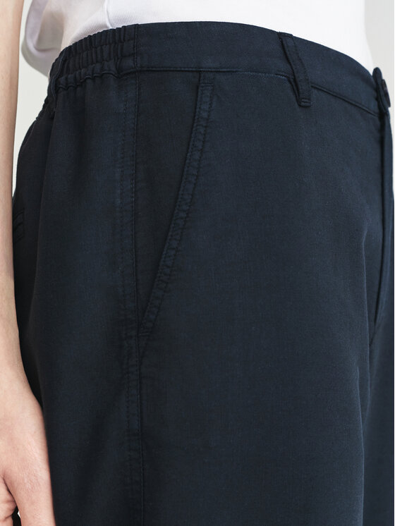 TATUUM TATUUM Bavlnené nohavice SEREMIO 3 Tmavomodrá Loose Fit