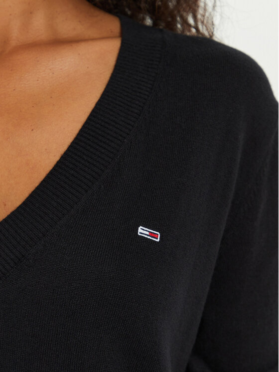 Tommy Jeans Tommy Jeans Πουλόβερ Tjw Essential DW0DW18670 Μαύρο Regular Fit