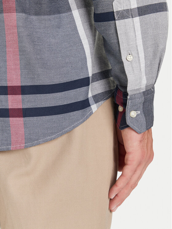 Barbour Barbour Košeľa Dunoon MSH4980TN21 Sivá Regular Fit