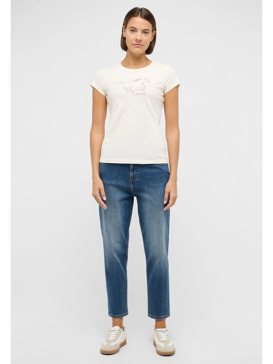 Mustang Mustang Jeansy CHARLOTTE TAPERED Niebieski Mom Fit