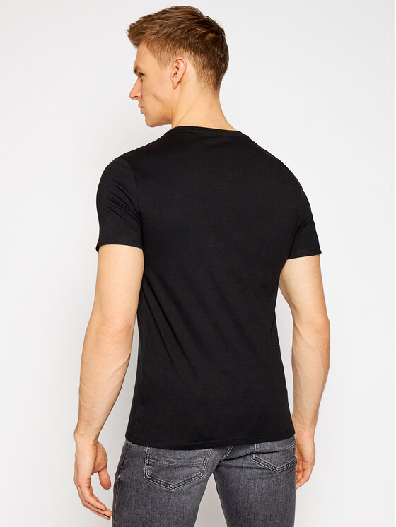 Guess Guess Tričko M1RI71 I3Z11 Čierna Slim Fit