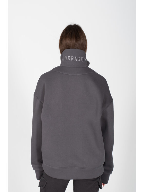 MANDRAGORA MANDRAGORA Felpa Giraffe Grigio Oversize