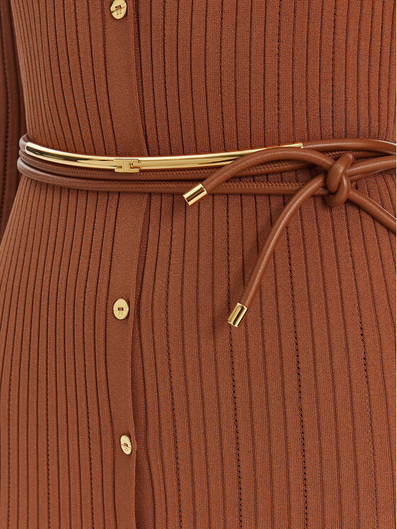 Elisabetta Franchi Elisabetta Franchi Džemper haljina AM-15S-61E2-V490 Smeđa Regular Fit