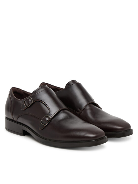 ECCO ECCO Półbuty Milan Double Monk-Strap 52333401072 Brązowy