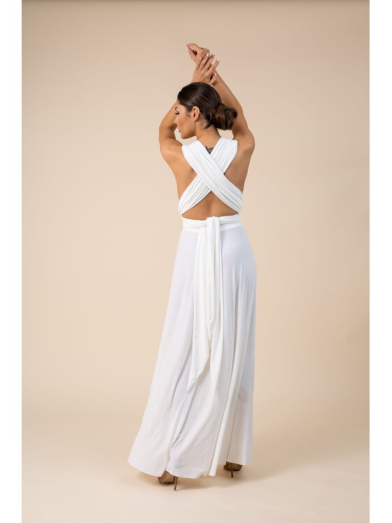 Aurora Aurora Sukienka wieczorowa Ślubna Aurora Biały Feminine Fit