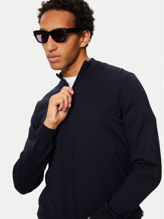 BOSS Boss Sweater Ebenji 50528300 Sötétkék Regular Fit