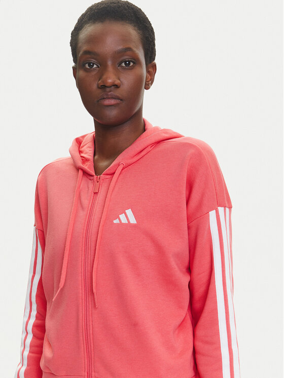 adidas adidas Mikina Essentials 3-Stripes KE4388 Růžová Regular Fit