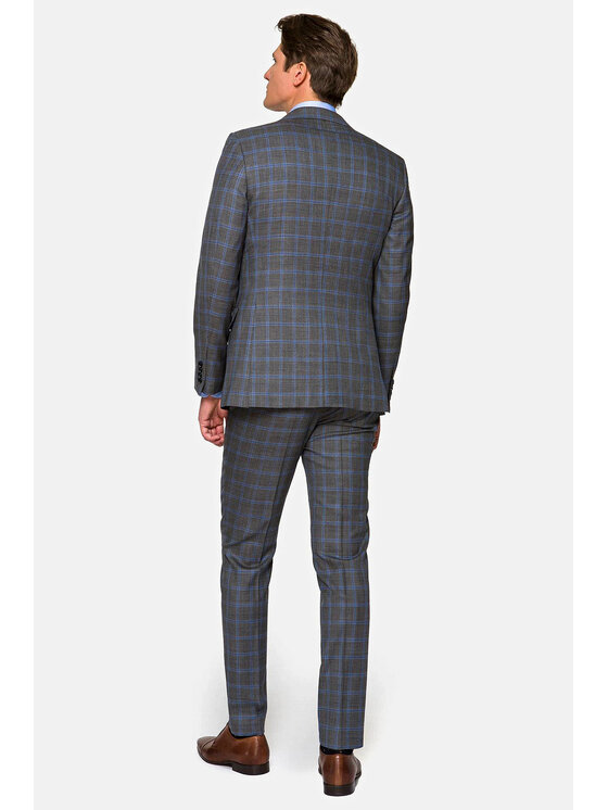 Lancerto Lancerto Garnitur Cadix Szary Regular Fit