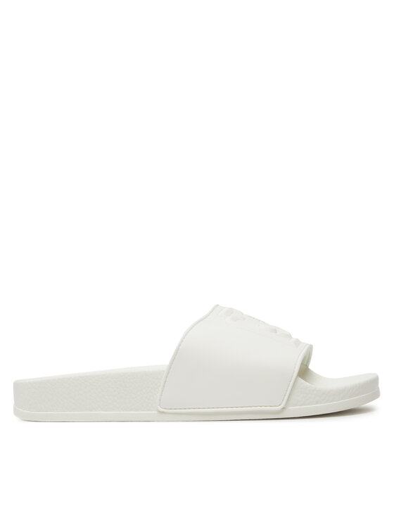 Liu Jo Ciabatte Rubberized Kos 16 | Infradito Donna Bianche Con Suola In PVC | Tacco Piatto, Chiusura Slip-on | BA4103EX028