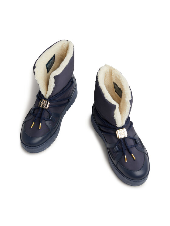 Tommy Hilfiger Tommy Hilfiger Cizme de zăpadă Tommy Essential Snowboot FW0FW07504 Albastru