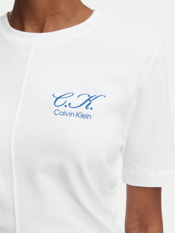 Calvin Klein Jeans Calvin Klein Jeans T-shirt LV047G808G Bijela Slim Fit