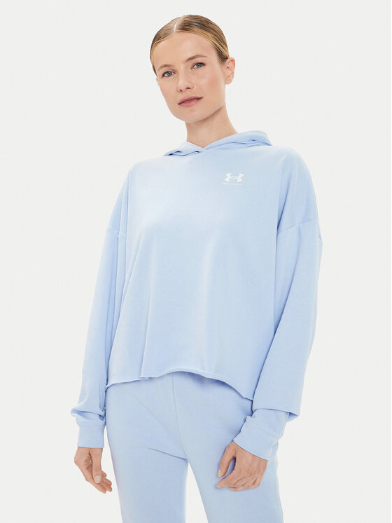 Under Armour Mikina Ua Rival Terry Os Hoodie 1382736-539 Modrá Loose Fit