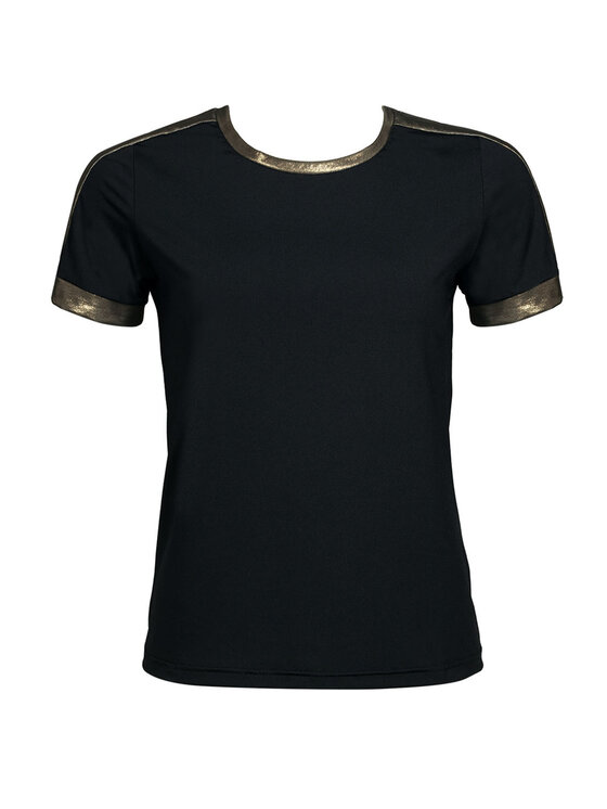 Feba Feba T-Shirt BLU02 Czarny Regular Fit