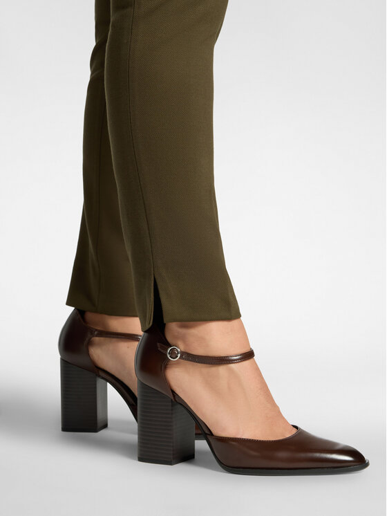 Elena Mirò Elena Mirò Spodnie materiałowe P803P000578N035 Zielony Slim Fit