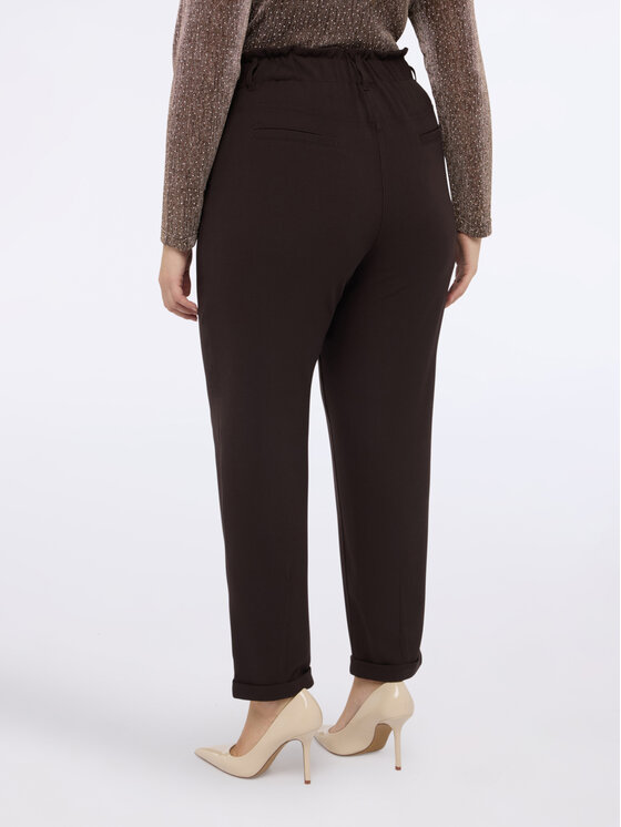 Fiorella Rubino Fiorella Rubino Pantaloni di tessuto P705T005140N022 Marrone Regular Fit
