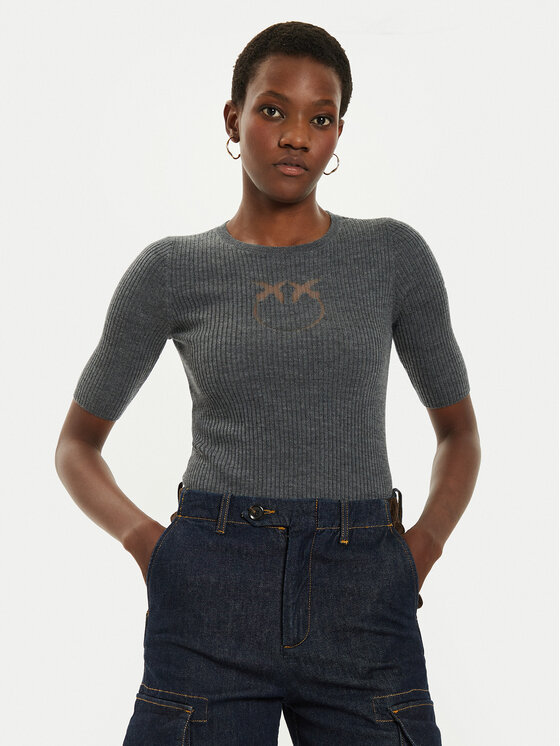 PINKO Pinko Пуловер Tritone 102017 A18M Сив Regular Fit
