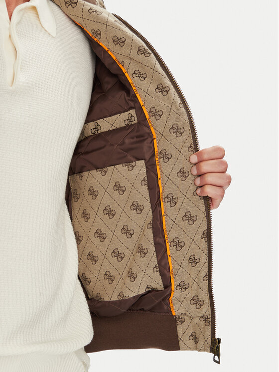 Guess Guess Μπόμπερ μπουφάν M5YL04 WGUE0 Καφέ Regular Fit