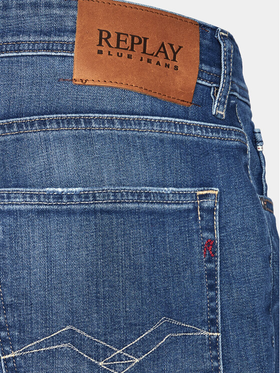 REPLAY Replay Pantaloni scurți de blugi M1072 .000.573 Albastru Regular Fit