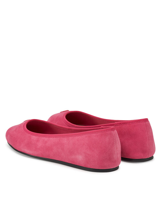 Tommy Hilfiger Tommy Hilfiger Balerinke Th Hardware Suede Ballerina FW0FW08655 Ružičasta