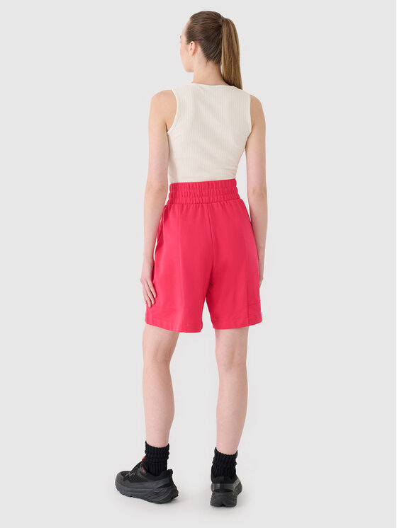 4F 4F Szorty sportowe SS MIDSHOP TEXTILE Różowy Regular Fit