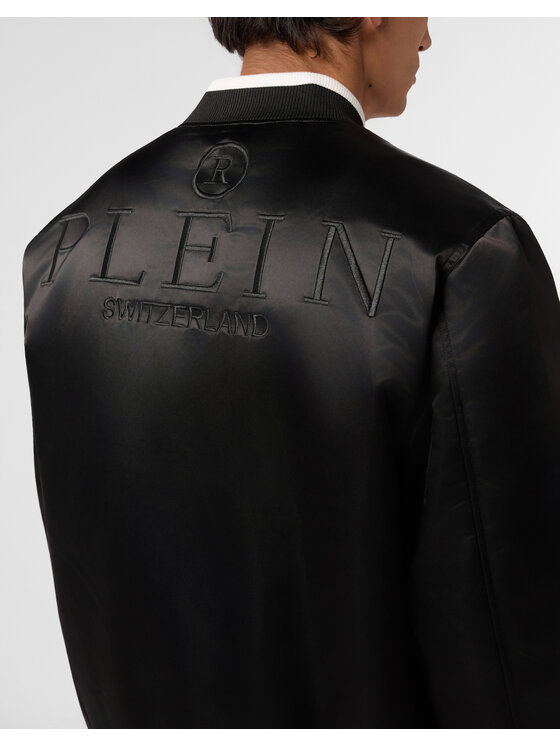 PHILIPP PLEIN PHILIPP PLEIN Kurtka bomber 31476 Czarny Regular Fit