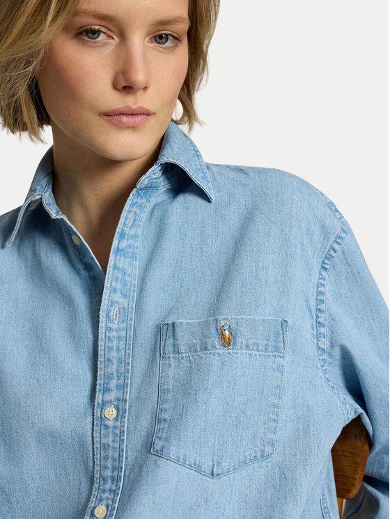 Polo Ralph Lauren Polo Ralph Lauren Teksasärk 211B17139001 Helesinine Oversize