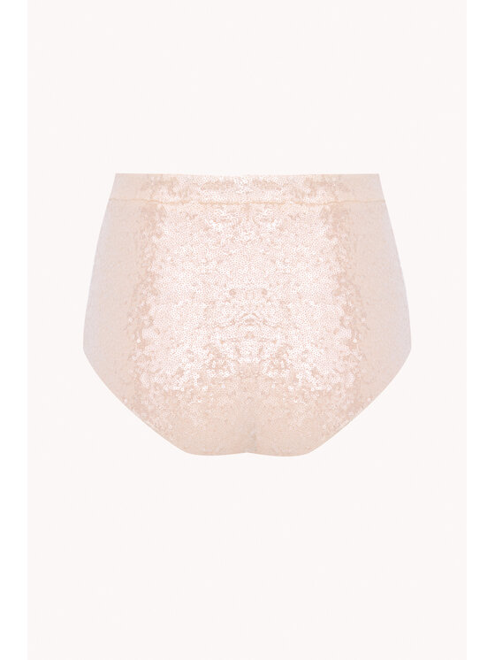 Epuzer Epuzer Pantaloncini di tessuto Sequin mini Bianco Standard Fit