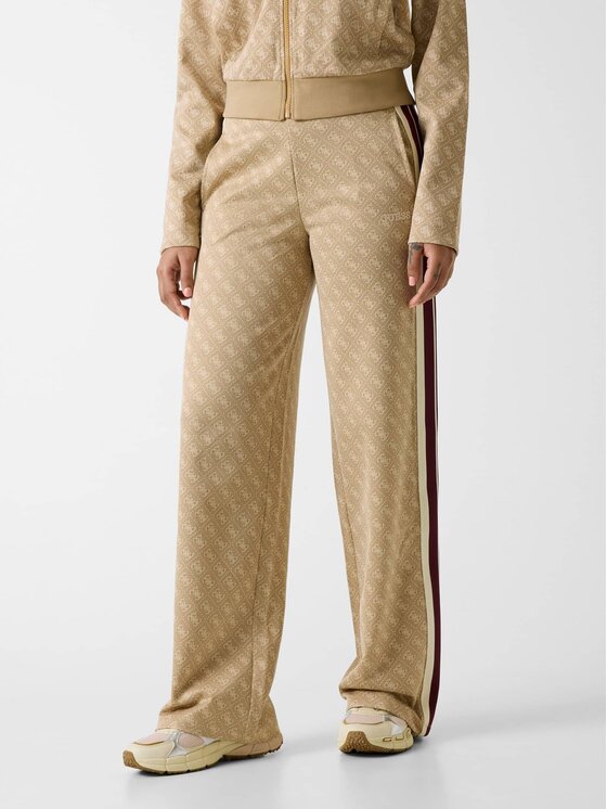 Guess Guess Spodnie materiałowe 181485 Beżowy Slim Fit