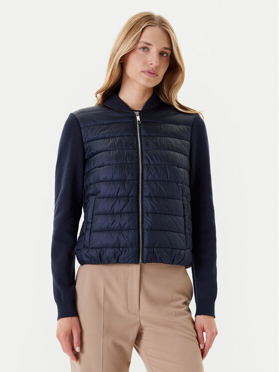 BOSS Bundy bomber Pidina 50543236 Tmavomodrá Regular Fit