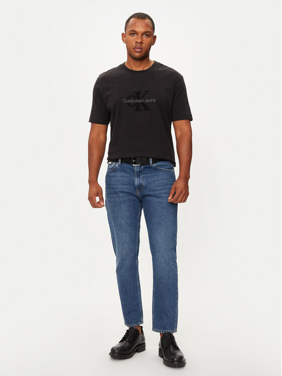 Calvin Klein Jeans Calvin Klein Jeans Majica J30J326158 Črna Regular Fit