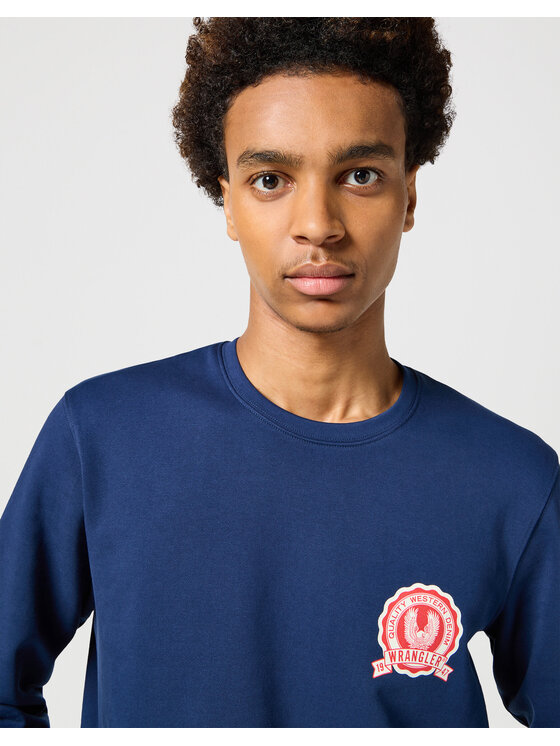 Wrangler Wrangler Bluza 112358370 Granatowy Regular Fit