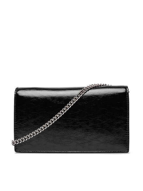 Calvin Klein Calvin Klein Kabelka Ck Metallic Wallet On Chain LV04F3320G Černá